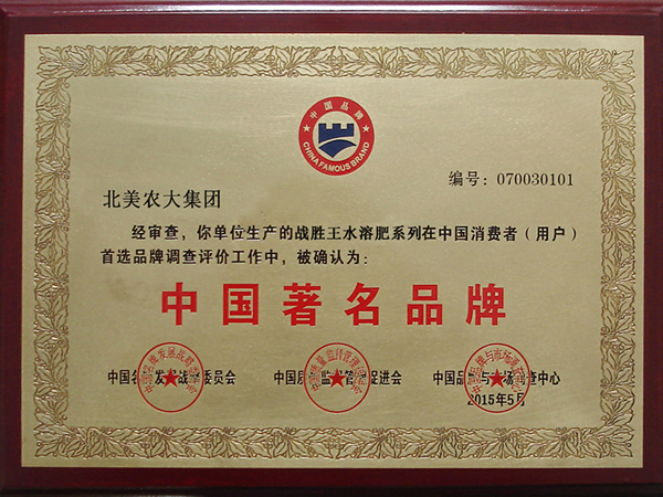 中国著名品牌
